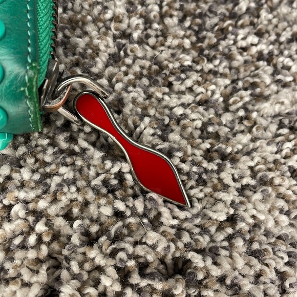 Authentic Christian Louboutin green Pannatone spike wallet limited edition - Picture 4 of 12